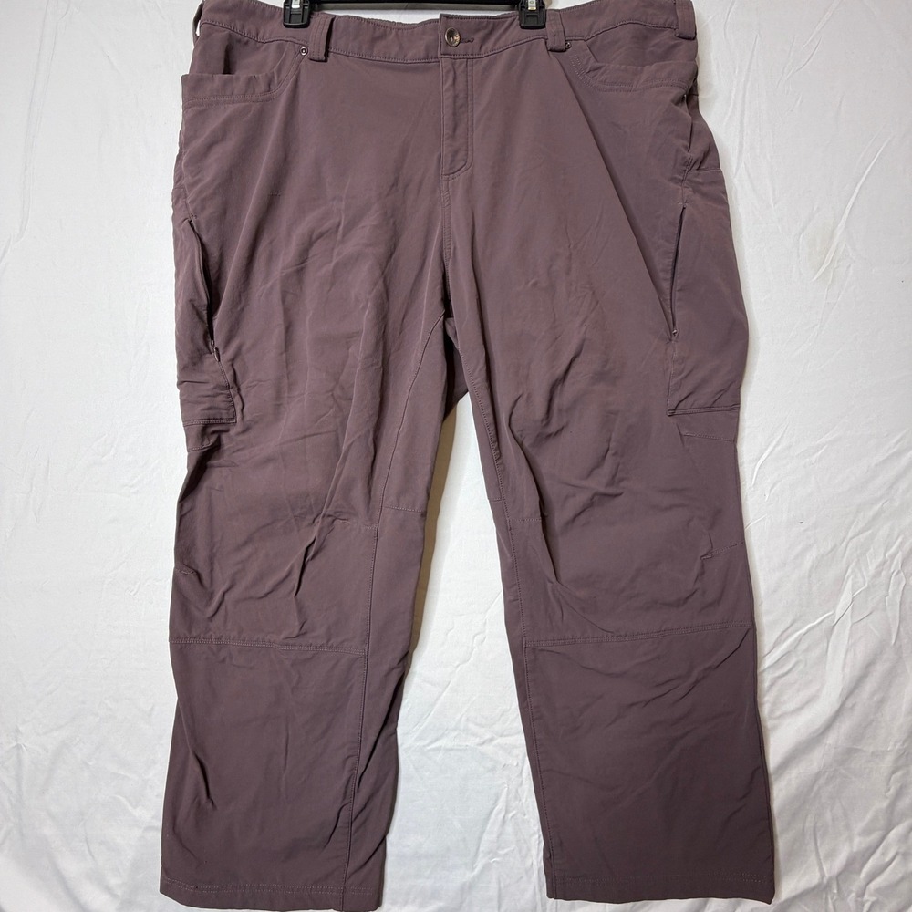 Duluth Trading Co Dry on the Fly Cargo Pants Mauve Purple Womens Plus 24x31